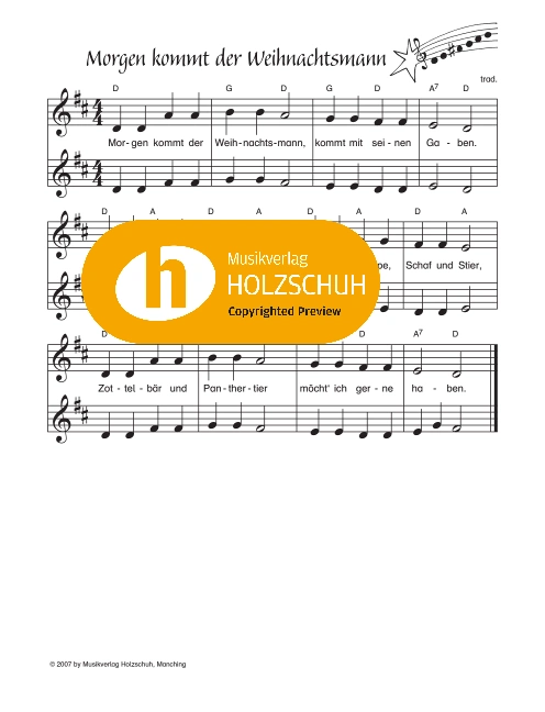 Morgen kommt der Weihnachtsmann